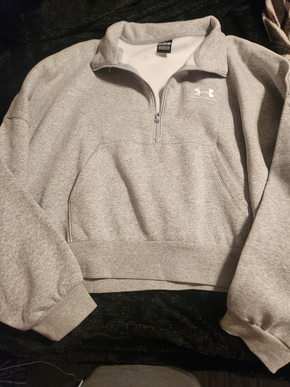 Under Armour Light Gray Womens Half-Zip Pullover